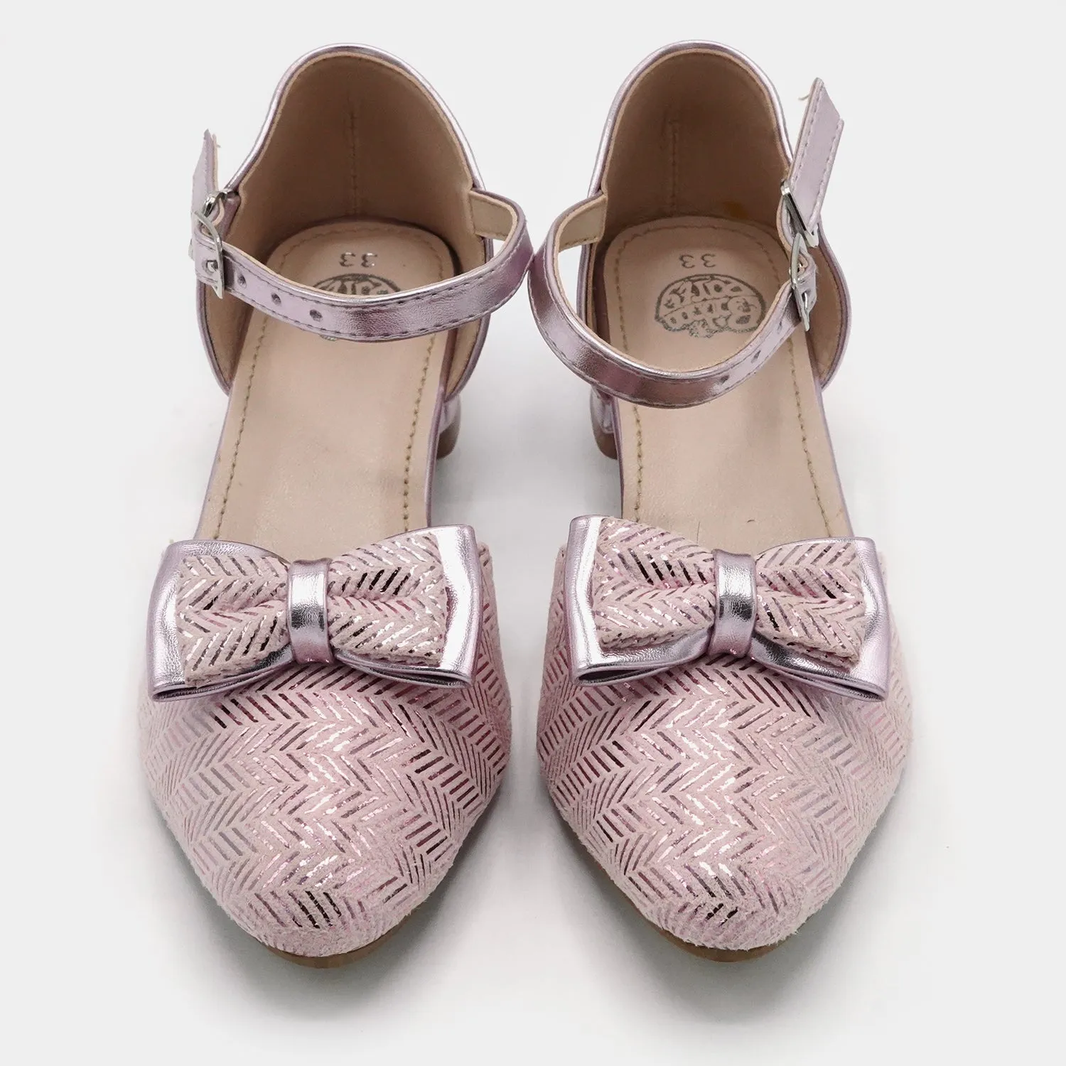 Girls Pumps Heels 456-42-Pink