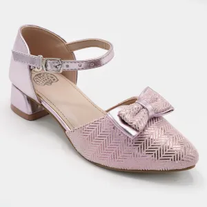 Girls Pumps Heels 456-42-Pink
