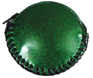 Glitter Coin Purse in Green