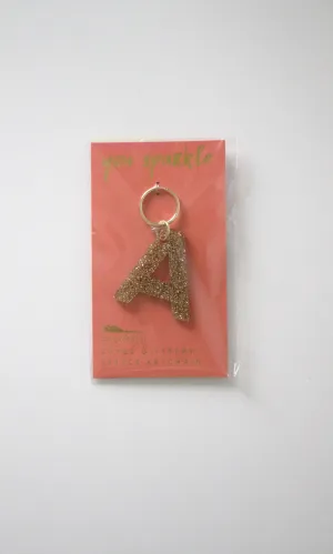 glitter keychain