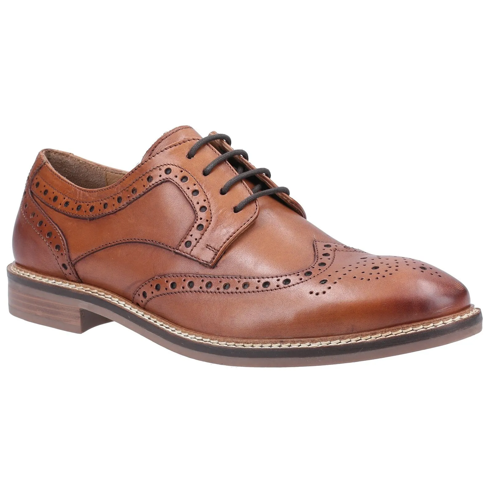 Hush Puppies Bryson Mens Wing Tip Brogue Shoes