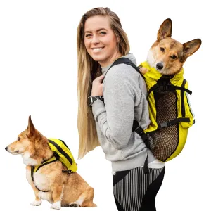 K9 Sport Sack X-Small Yellow Walk-On Dog Backpack with Harness for Pets