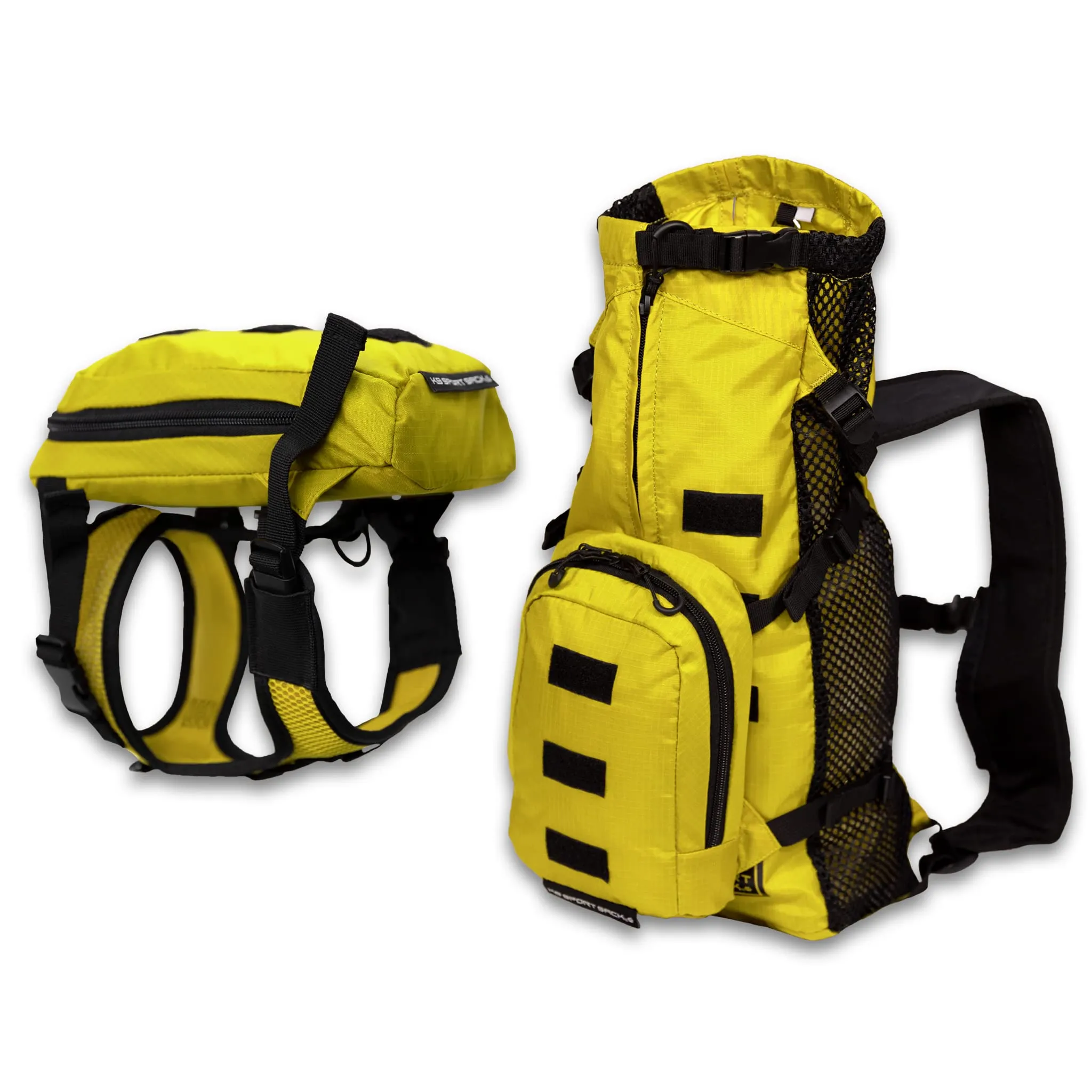 K9 Sport Sack X-Small Yellow Walk-On Dog Backpack with Harness for Pets