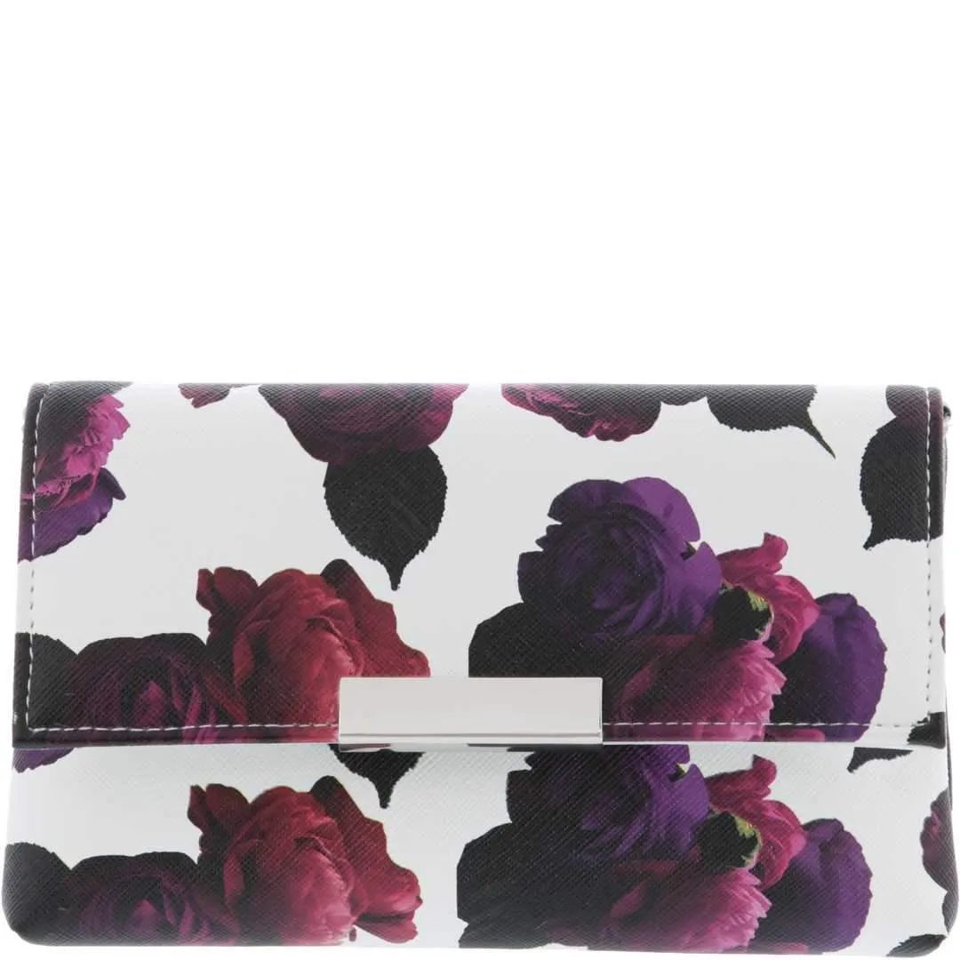 Laura Saffiano Rose Clutch