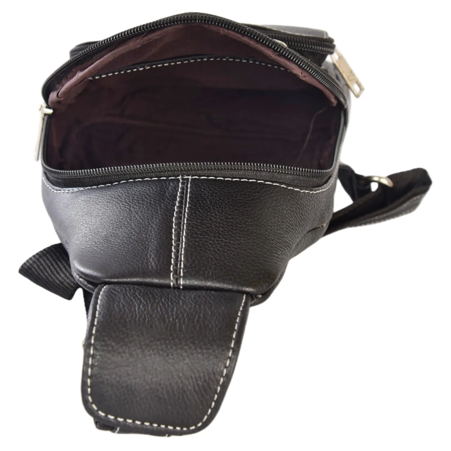 LEATHER BACKPACK 998906 (BLACK)