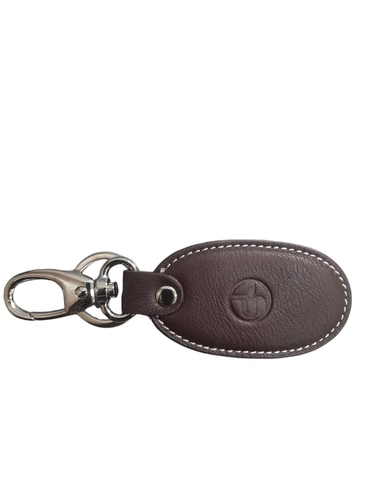 Leather Key Ring 42137 (BROWN)