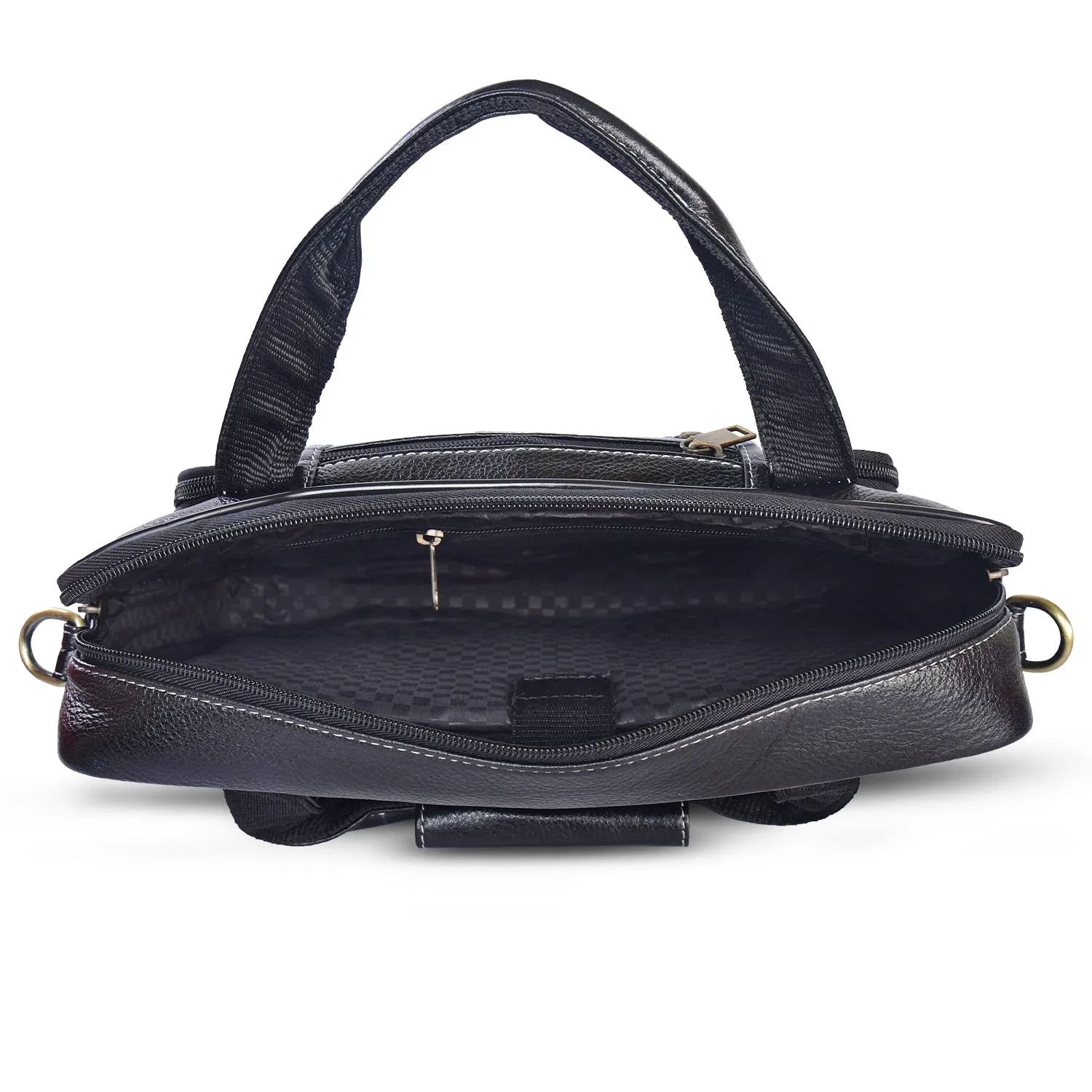 Leather Laptop Bag 36801 (BLACK)