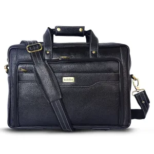 Leather Laptop Bag 36806 (Black)