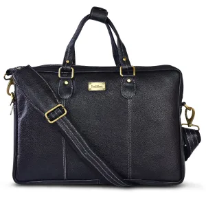 Leather Laptop Bag 36808 (BLACK)