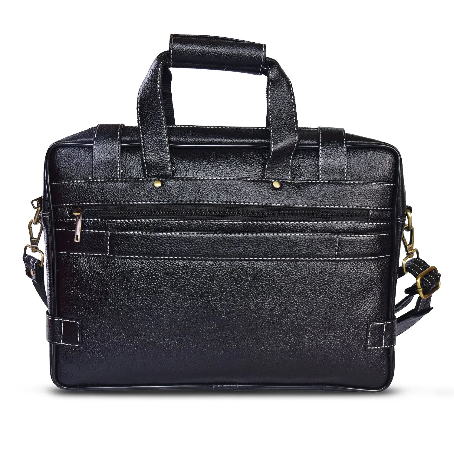 Leather Laptop Bag 36809 (BLACK)