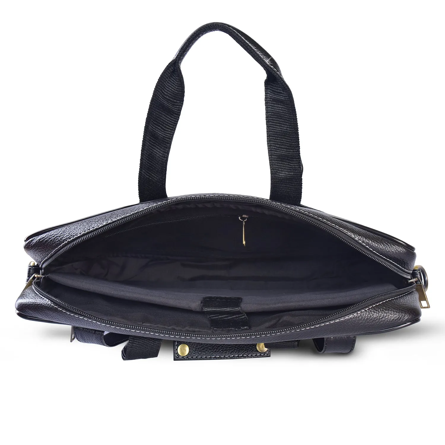 Leather Laptop Bag 36809 (BLACK)