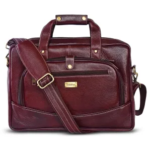 Leather Laptop Bag 36810 (BROWN)