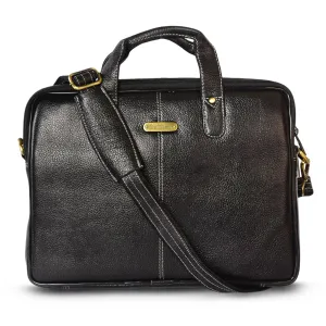 Leather Laptop Bag 36811 (Black)