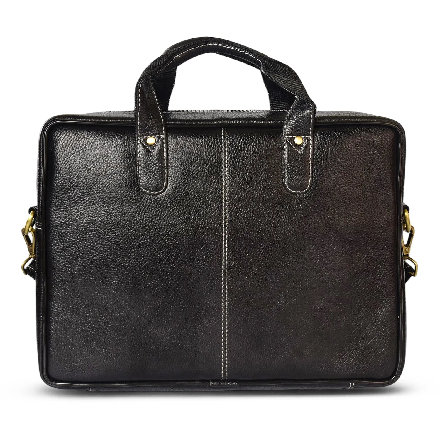 Leather Laptop Bag 36811 (Black)