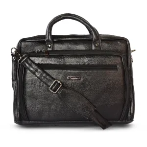 Leather Laptop Bag 36825 (Black)