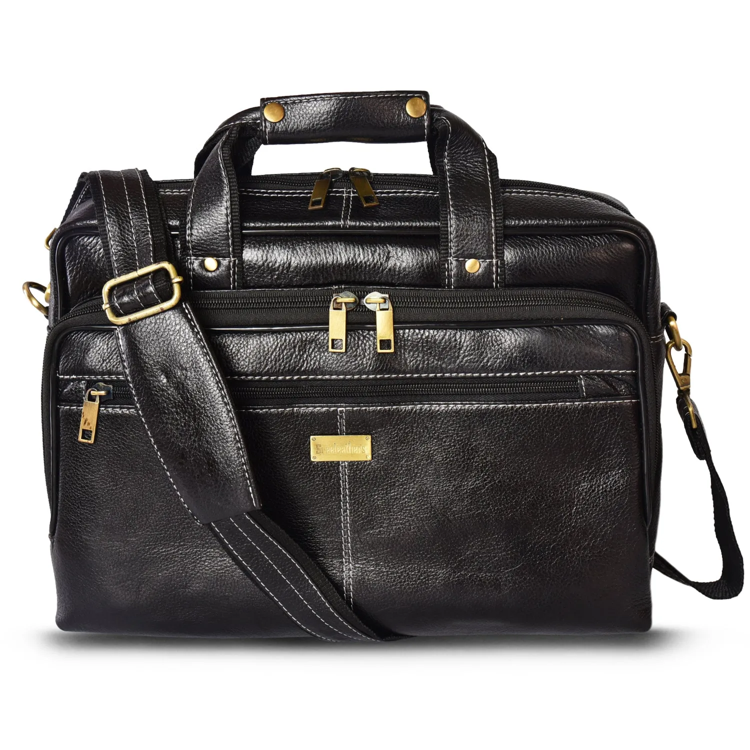 Leather Laptop Bag 998901 (Black)