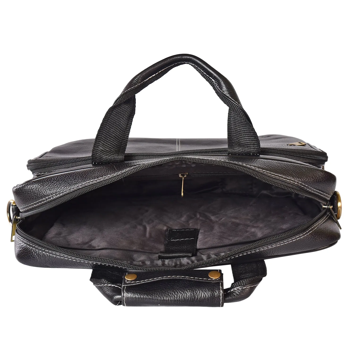 Leather Laptop Bag 998901 (Black)