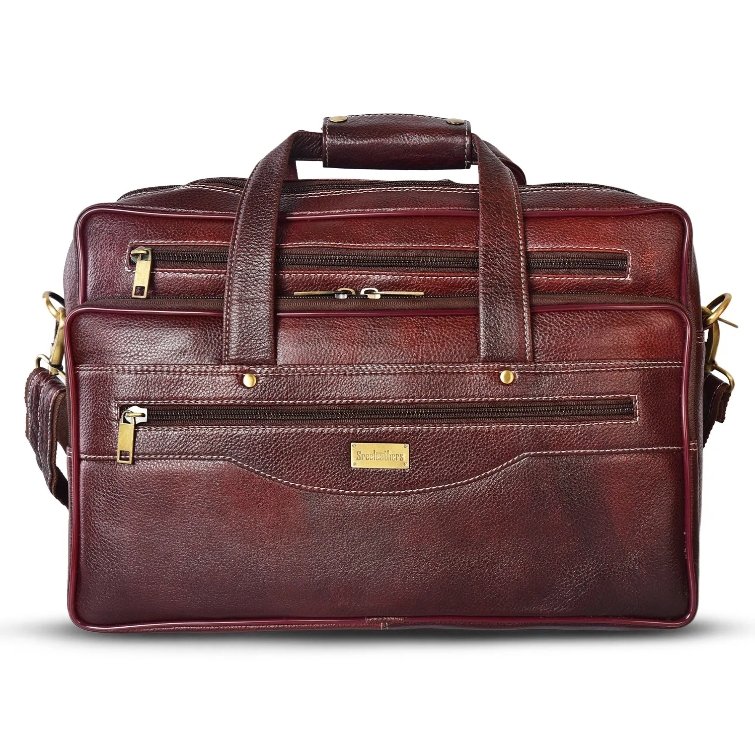 Leather Laptop Bag  998902 (Brown)