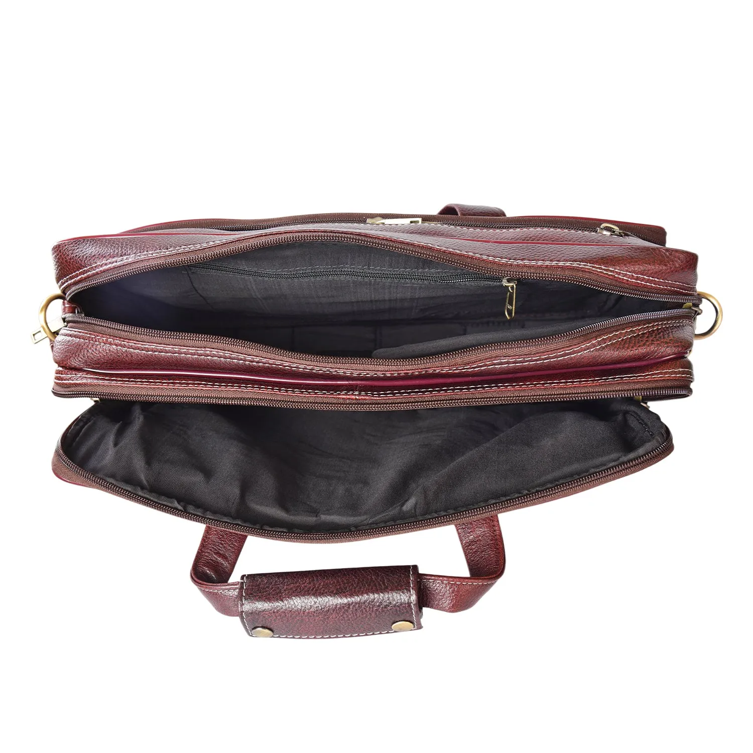 Leather Laptop Bag  998902 (Brown)