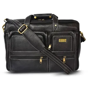 Leather Laptop Bag  998919 (Black)