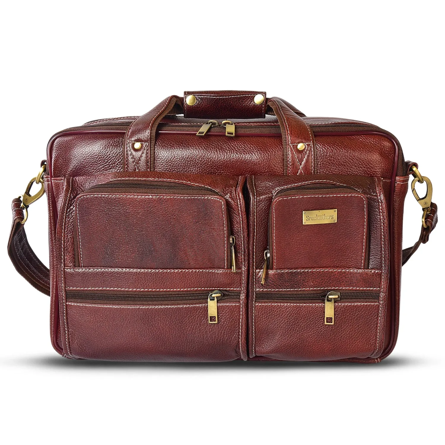 Leather Laptop Bag  998919 (Brown)