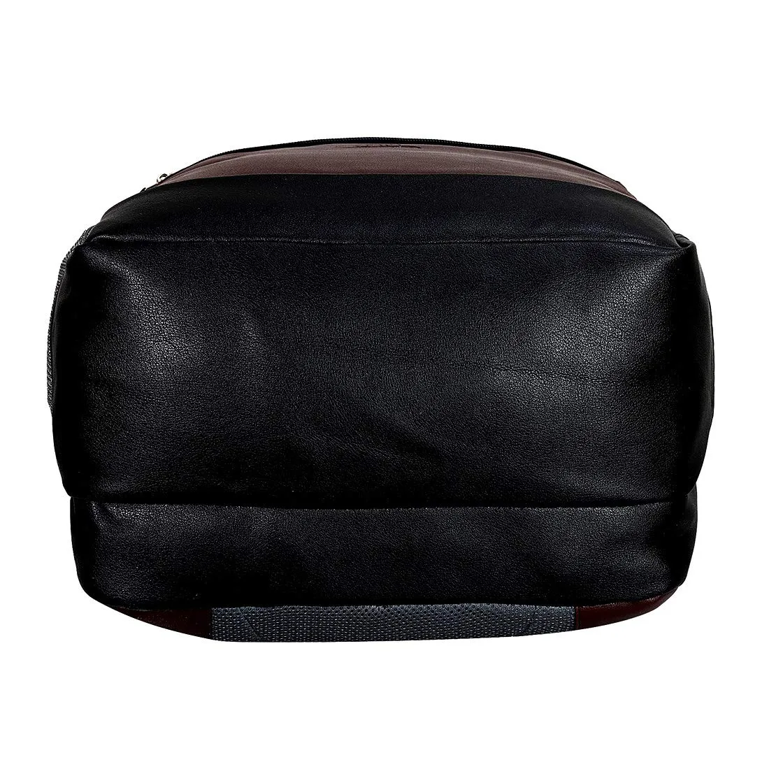 Leather World PU Leather College Office Laptop Backpack with USB