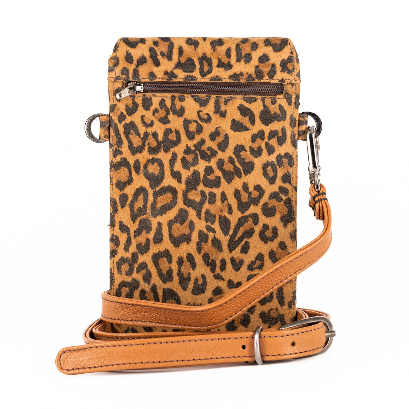 Lupita : Ladies Leather Crossbody Purse in Spotted Lisoto