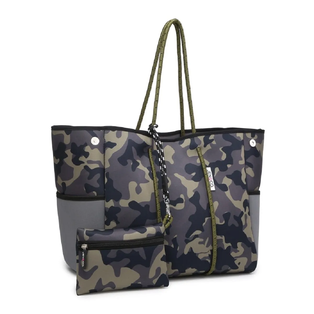 M2146 Large Neoprene Shoulder Tote w/ Pouch