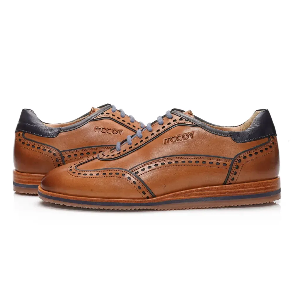 Mccoy Rock full grain crust Men's classic formals Tan