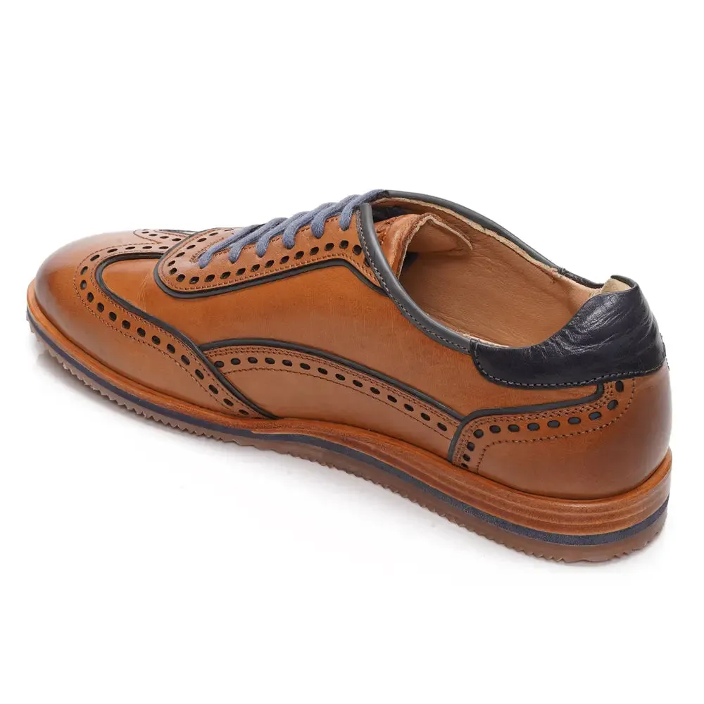 Mccoy Rock full grain crust Men's classic formals Tan