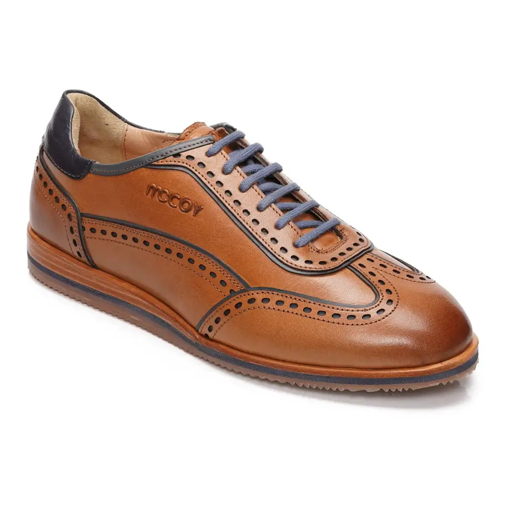 Mccoy Rock full grain crust Men's classic formals Tan