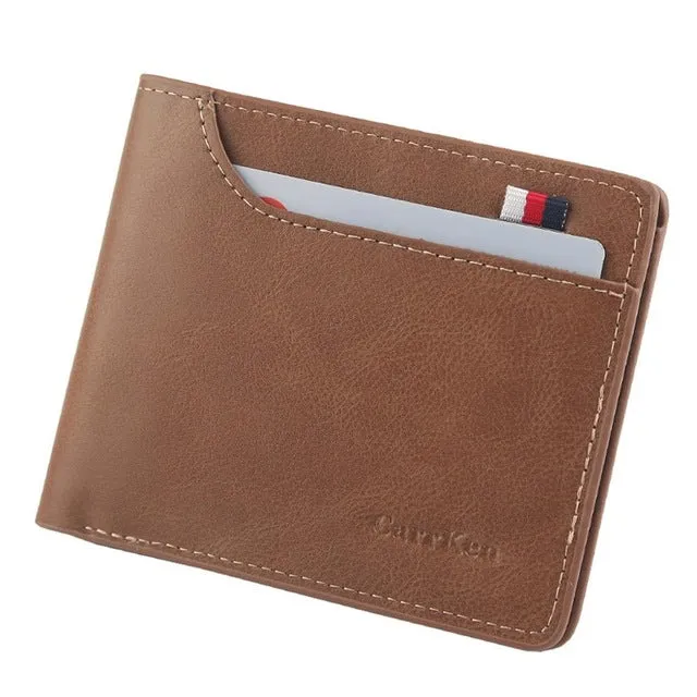 Men Wallets Small Money Purses Vintage Men's Simple