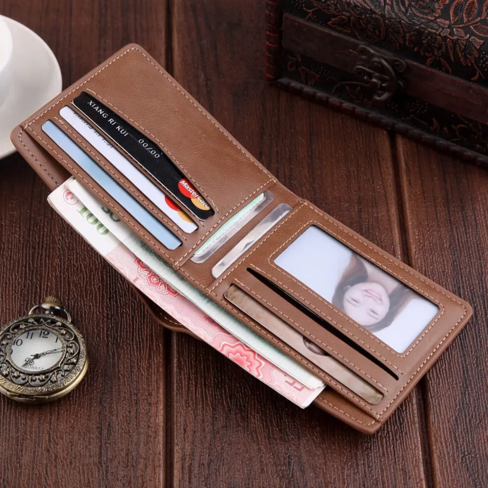 Men Wallets Small Money Purses Vintage Men's Simple