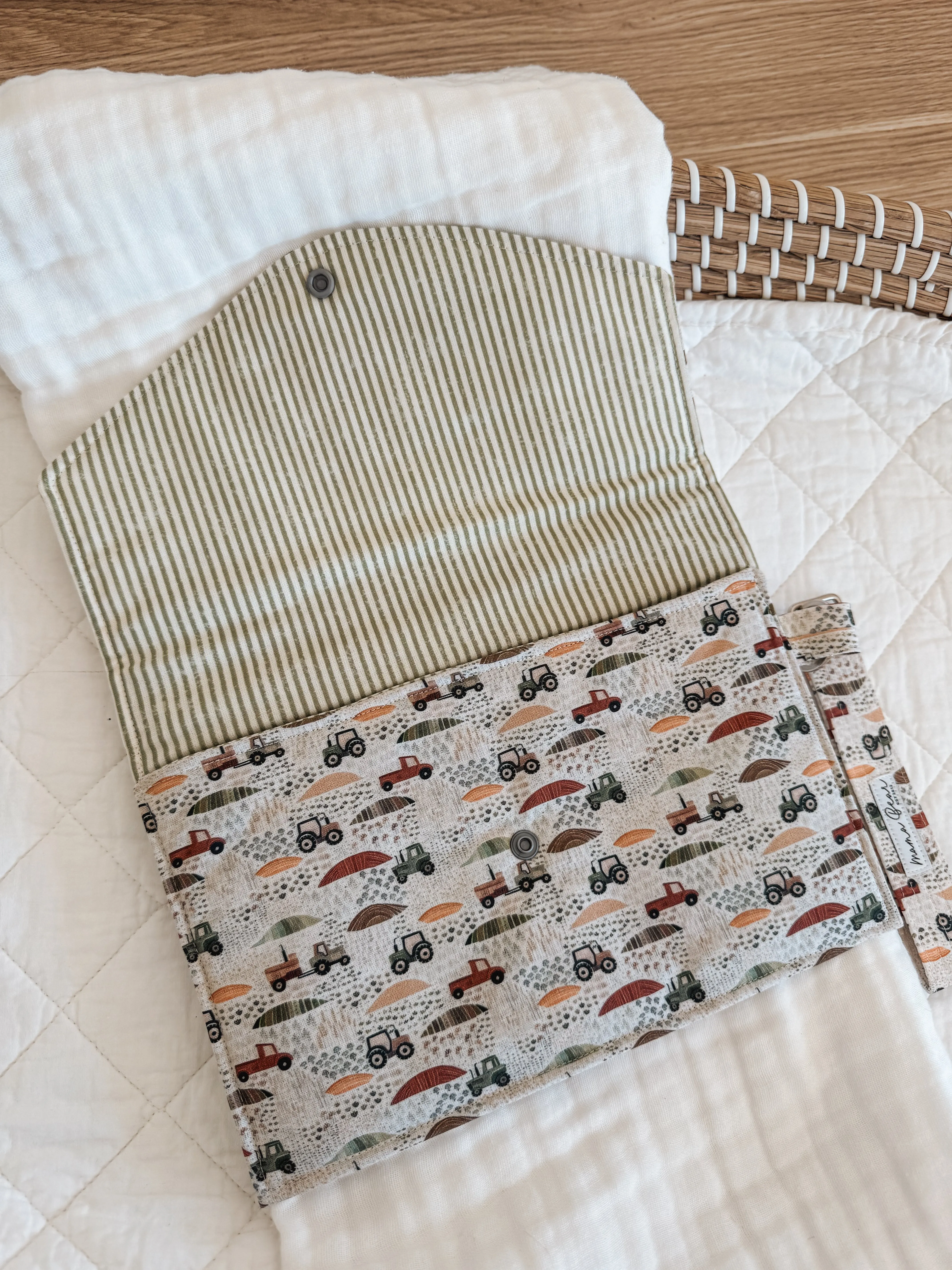 Nappy Wallet (with Zip Pocket) | Farm Fields