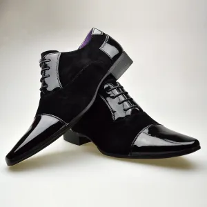 New Casual Black Leather Smart Formal Lace Up Shoes