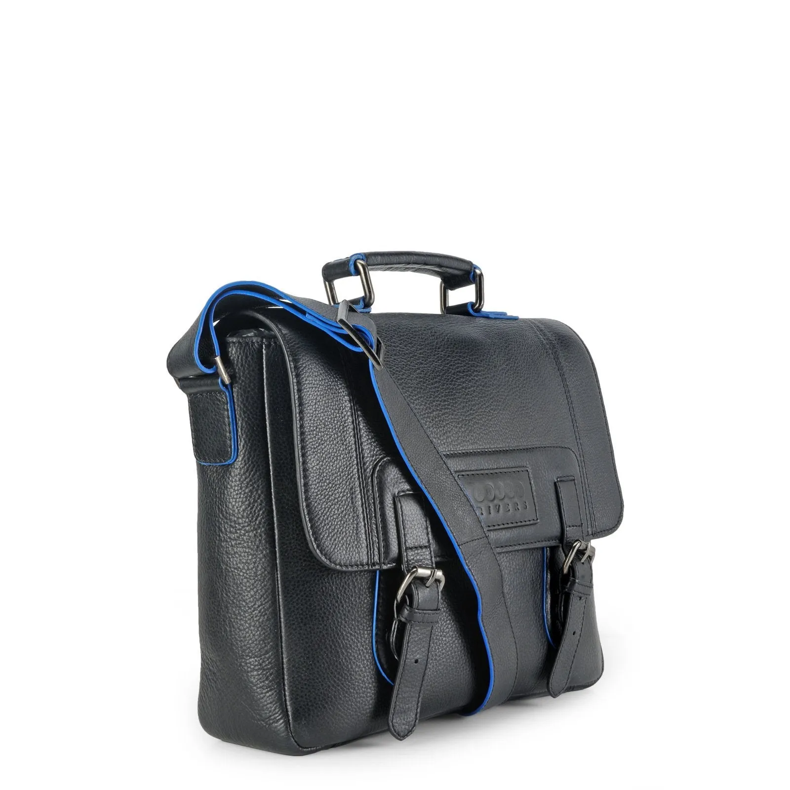Phive Rivers Men's Leather Messenger Bag - Pr1127