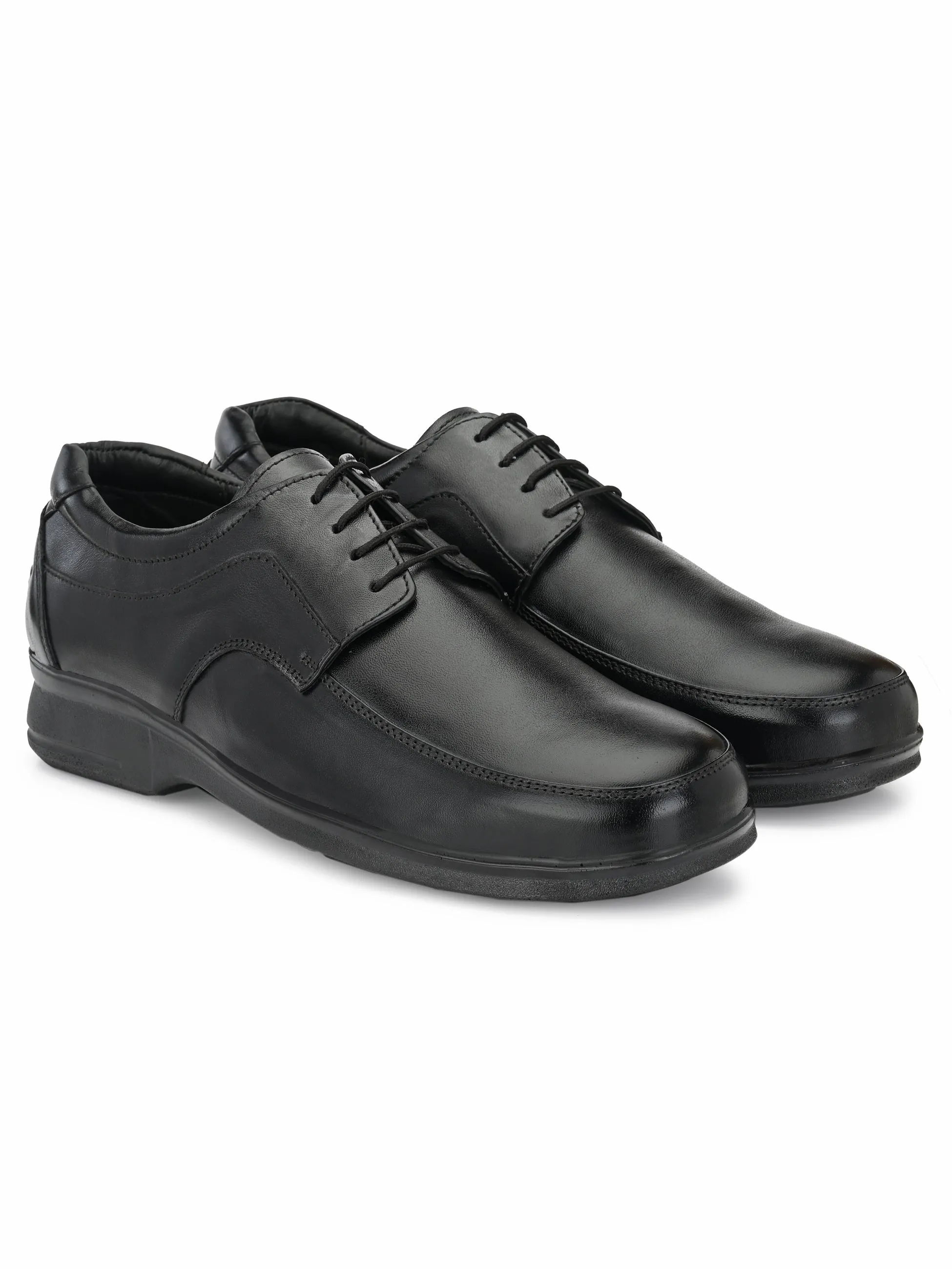 Plus Size Genuine Leather Wide Fit Lace Up Formal Shoes GT-1