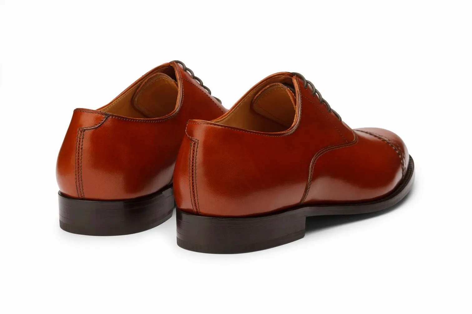 Quarter Brogue Oxford - Chestnut