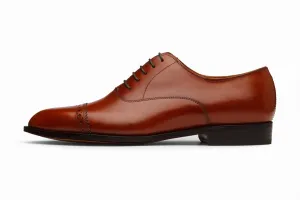 Quarter Brogue Oxford - Chestnut