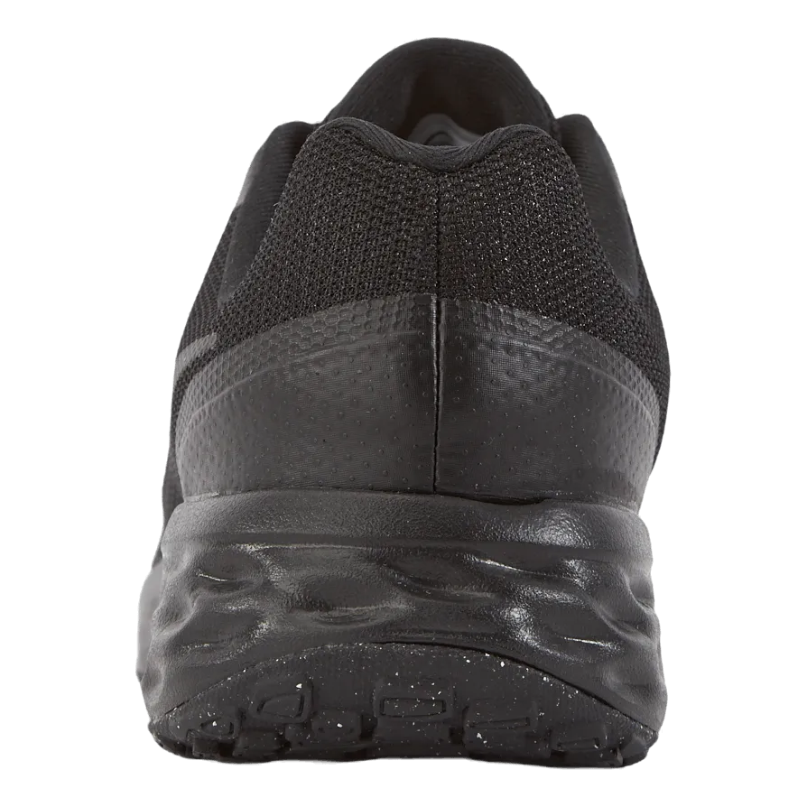 Revolution 6 Big Kids' Road Running Shoes BLACK/BLACK-DK SMOKE GREY