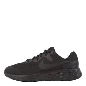 Revolution 6 Big Kids' Road Running Shoes BLACK/BLACK-DK SMOKE GREY