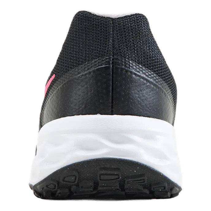 Revolution 6 Big Kids' Road Running Shoes BLACK/HYPER PINK-PINK FOAM