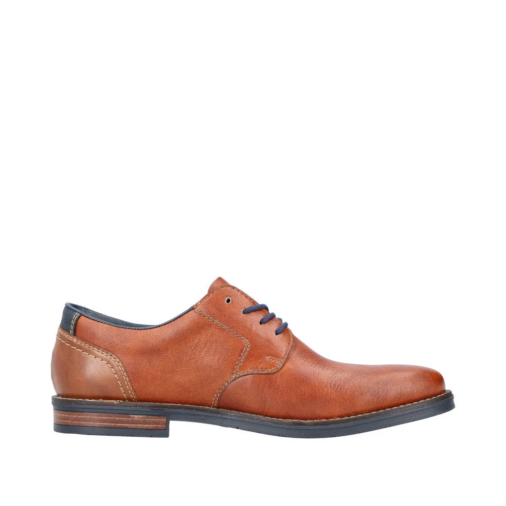 Rieker 13516-22 Mens Brown Leather Lace Up Shoes