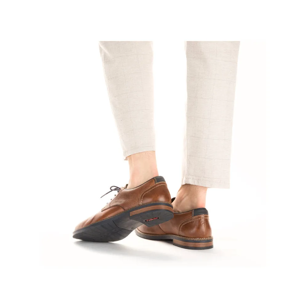 Rieker 13516-22 Mens Brown Leather Lace Up Shoes