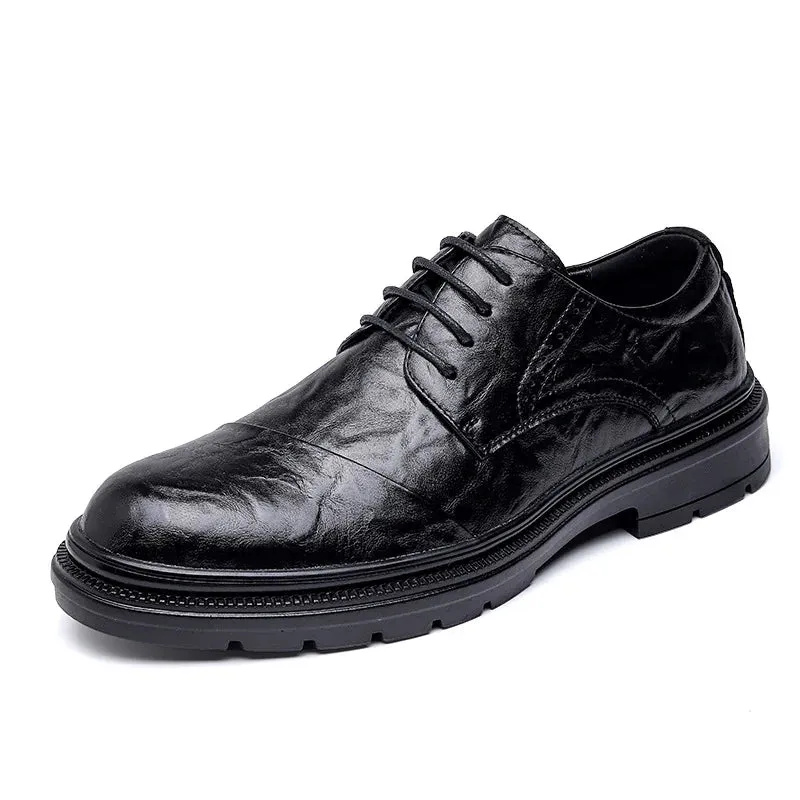 Shoes Men Brogues Business British Style Black Office Footwear