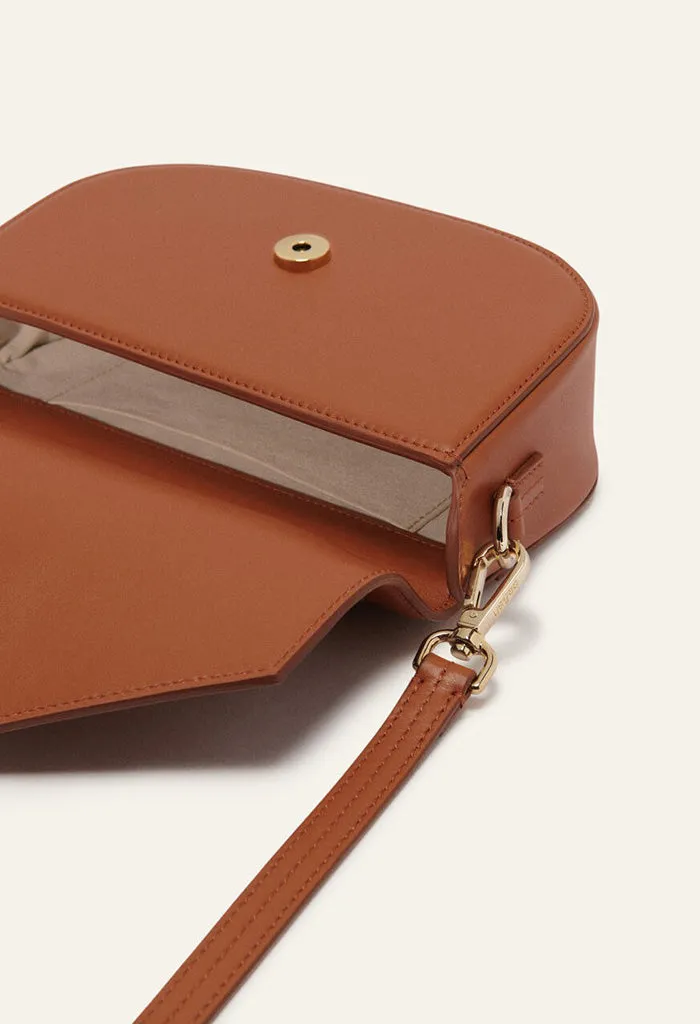 Sign Leather Bag - Brown
