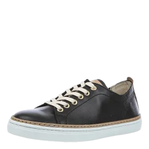 Silvermine Low Leather Black