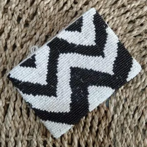 Small Zigzag Pattern Beaded Wallets