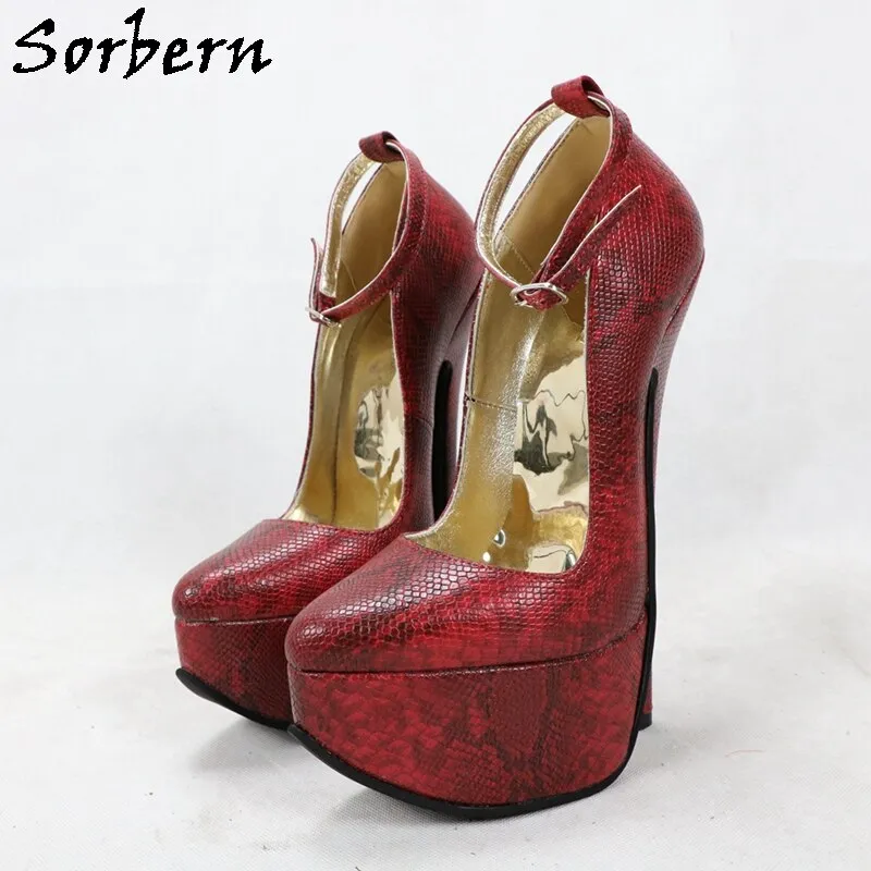 Sorbern Colorful Snake Women Pump Shoes Sissy Boy Gey 8In Shoe For Crossdressers Play Fun In Bed Couples Wife High Heels Custom