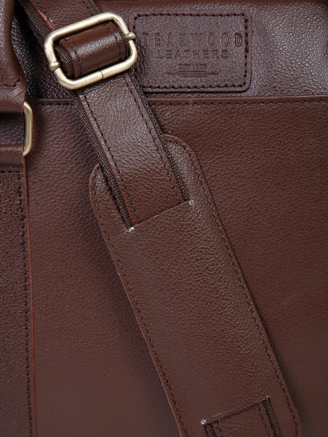 Teakwood Leather Brown Medium Laptop Bag